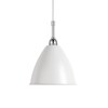 Gubi - Bestlite BL9 S Pendelleuchte - weiß/chrom/matt/H 14cm, Ø16cm/Kabel weiß