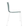 Arper - Catifa 46 0251 Chair Bicoloured Frame White - white/petrol/seat shell glossy/inside matt/frame white matt V12/new colour