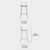 Muuto - Muuto Nerd - Tabouret de bar 65 - dessin au trait