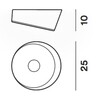 Foscarini - Lumiere XXS LED Ceiling Lamp - line drawing