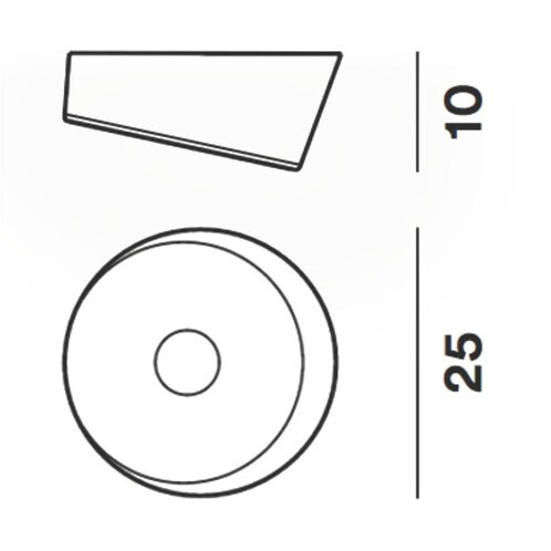 Foscarini - Lumiere XXS LED Ceiling Lamp - line drawing
