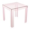 Kartell - Jolly - Tafel - roze/transparant