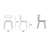 Plank - Remo Plastic Chair Stuhl Gestell verzinkt - Strichzeichnung