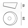 Foscarini - Lumiere XXS LED Ceiling Lamp - line drawing