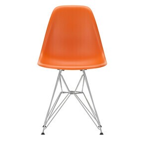 Vitra - Chaise Eames Plastic DSR RE structure chromé