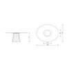ClassiCon - Pli - Table plateau de table laqué - dessin au trait