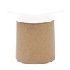 Kristalia - Degree Hocker/Beistelltisch - weiß/kork/Polypropylen/Kork