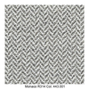 MDF Italia - Flow Slim - Fauteuil capitonné New Edition 2 - gris foncé marron/blanc/coupe blanche/châssis chêne/étoffe Monaco R314 Col. 443.001/56 x 56 x 76.4 cm