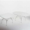 Kartell - Glossy - Tafel ovaal onderstel zilver