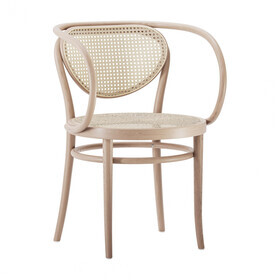 Thonet - 210 R armleunstoel met vlechtwerk