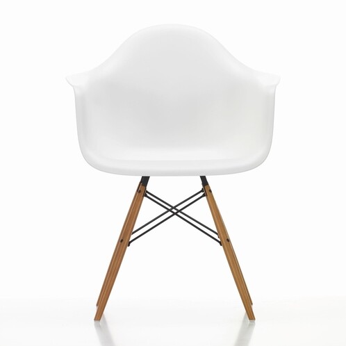 Vitra Eames Plastic Armchair Daw Ash, Plastic Eames Replica Dining Chairs