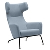 Softline - Havana Wingback Chair - light blue/fabrics Vision 442/WxHxD 79x107x96cm/frame black