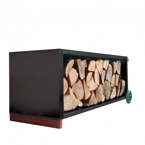 Radius - Radius Firewood Trolley - black/LxWxH 110x49x43cm