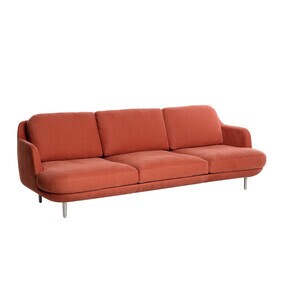 Fritz Hansen - Lune™ JH300 3-Sitzer Sofa Füße Aluminium
