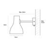 Anglepoise - Type 75 LED-Wandleuchte - Strichzeichnung
