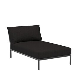 HOUE - Level 2 Chaise Longue Dark Grey Base