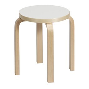 Artek - E60 Hocker Gestell klar lackiert