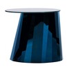 ClassiCon - Pli - Table d'appoint bas - bleu saphir/plateau de table bleu brillant/H 48cm