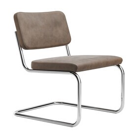 Thonet - S 32 PVL Cantilever Lounge Chair Leather