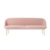 Muuto - Oslo - Canapé 3 places - rose/étoffe Steelcut Trio 515/PxHxP 200x78x73cm