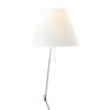 Luceplan - Costanza Parete - Wandlamp met dimmer - wit/aluminium/telescop/H: 76-110cm/met dimmer