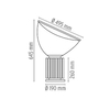 Flos - Taccia - Lampe de table LED - dessin au trait