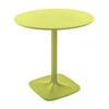 Moroso - Supernatural 2 Stühle + 1 Tisch - fluo grün/matt/Tisch rund ø73cm