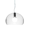 Kartell - FL/Y Suspension Lamp - transparent/transparent/Ø52cm