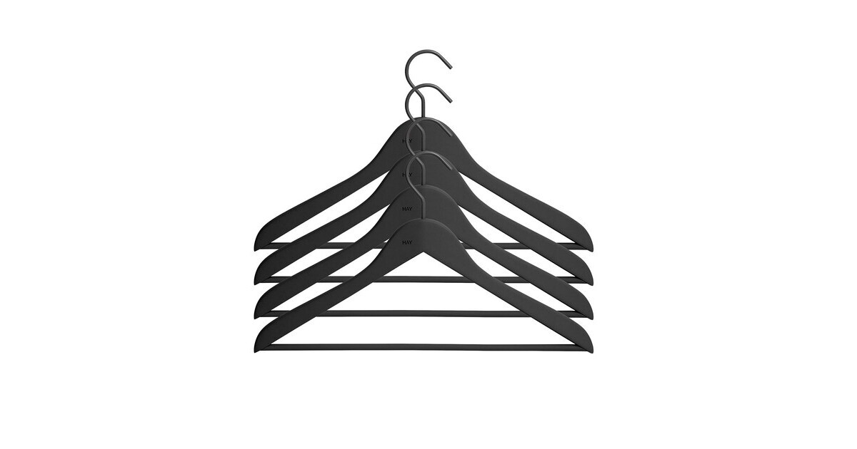 Hay - Clothes soft coat slim hanger set of 4