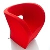 Moroso - Victoria and Albert Armchair - red/fabrics Kvadrat Divina 623
