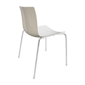 Arper - Catifa 46 0251 Stuhl zweifarbig Gestell Chrom