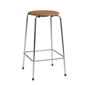 Fritz Hansen - High Dot™ Barhocker Niedrig Leder 4 Beine