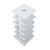 Moormann - Musikstapler CD Shelf H:87cm - white/FU multiplex birch/base: cement/for ca. 300 CDs/rotatable