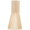 Secto Design - Secto 4230 - Applique Murale - bouleau naturel/bois de bouleau/incl. ampoule LED 2800K/1055lm/câble blanc