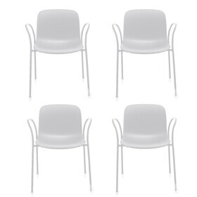 Magis - Magis Troy Gartenarmlehnstuhl 4er Set