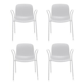 Magis - Magis Troy Gartenarmlehnstuhl 4er Set