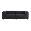 HAY - Mags - Sofa 2,5-zits 228x95.5x67cm - zwart/stof Divina 191
