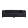 HAY - Mags - Canapé 2,5 places 228x95.5x67cm - noir/tissu Divina 191