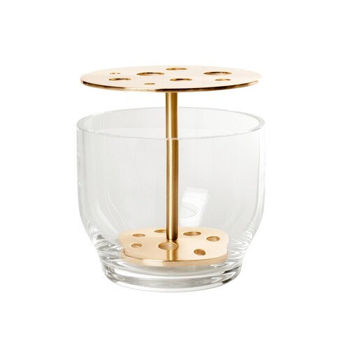 Fritz Hansen - Ikebana Vase S - brass/H 13cm, Ø 12cm