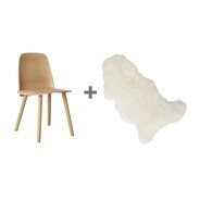 Muuto - Aktionsset Nerd Stuhl + Fell