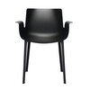 Kartell - Piuma - Fauteuil  - zwart/frame zwart
