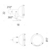 Nemo - Projecteur 165 - Lampe à pince - dessin au trait
