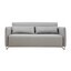 Softline - Cord Schlafsofa - hellgrau/Vision 445/Gestell Chrom/170x76x96cm/Liegefläche 148x200cm