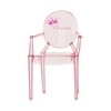 Kartell - Lou Lou Ghost - Chaise d'enfant avec motif - rose foncé/motif princesse/LxPxH 40x37x63cm