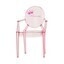Kartell - Lou Lou Ghost Kinderstuhl mit Motiv - pink/Motiv Prinzessin/LxBxH 40x37x63cm