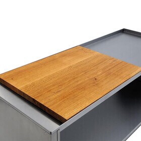 Radius Design - Houten paneel voor openhaardhoutwagen