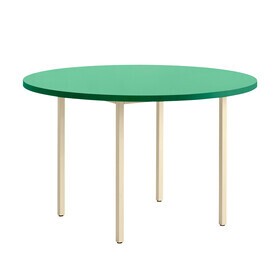 HAY - Two-Colour Dining Table Base Ivory Ø120cm