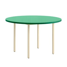HAY - Table à manger Two-Colour structure ivoire Ø120cm