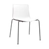 Arper - Catifa 46 0251 Chair Bicoloured Frame Black - white/brown/seat shell glossy/inside matt/frame black matt V39