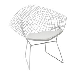 Knoll International - Bertoia Diamond Sessel mit Sitzkissen